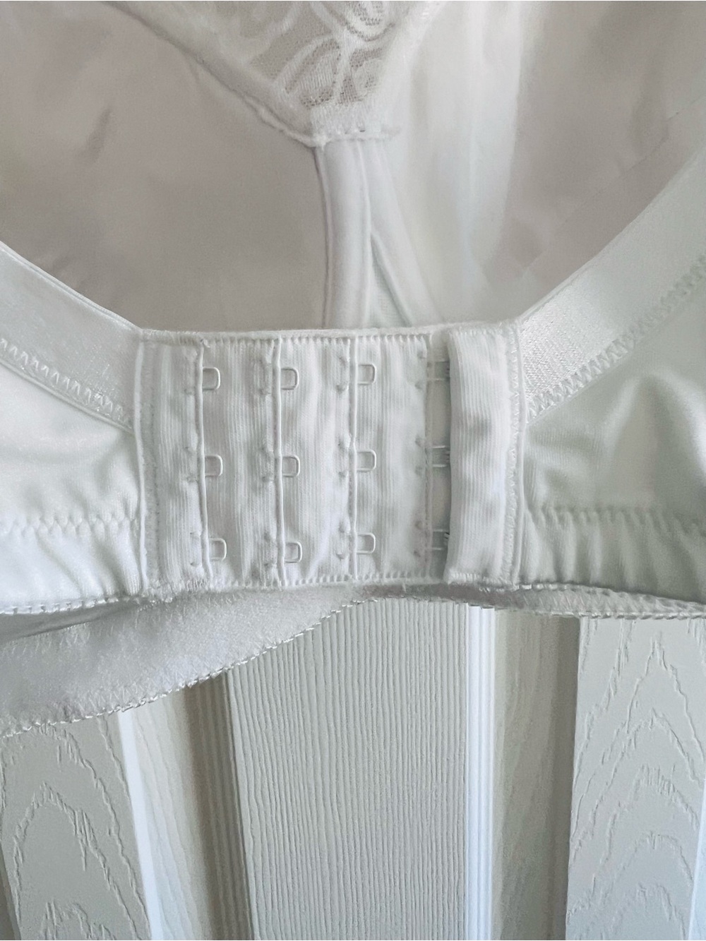 Jodee 40D White Mastectomy Bra Pocketed Wire Free Post Surgery Lace Comfort - Picture 3 of 7